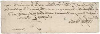 1786年4月7日哈特福德·布鲁姆写给伊丽莎白·芬尼西的本票 