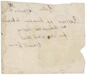 1791年9月28日克伦威尔巴恩斯写给哈特福德罗伯茨的收据 