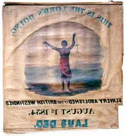 This Is The Lord`s Doing, Garrison`s antislavery banner Cotton, paint